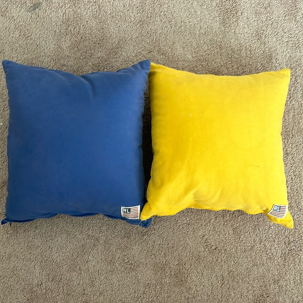 Vintage Ralph Lauren throw pillows